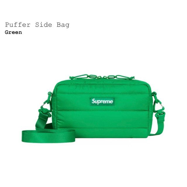 メンズSupreme Puffer Side Bag Green