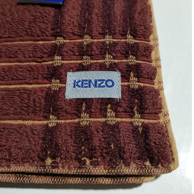 KENZO(ケンゾー)のKENZO　ケンゾー　タオルハンカチ　チェック メンズのファッション小物(ハンカチ/ポケットチーフ)の商品写真