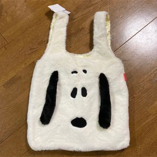 SN レトロファー　マルシェバッグ　スヌーピー(キャラクターグッズ)