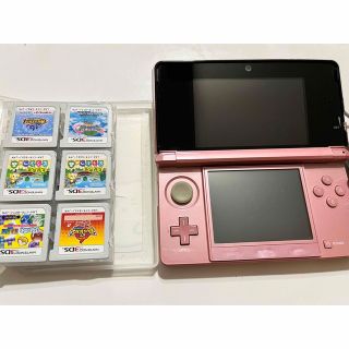 Nintendo 3DS 本体 ミスティピンク＋DSソフト2個