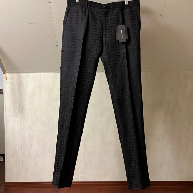 未使用 定価18万 DOLCE&GABBANA シルク スラックス タグ付き - www