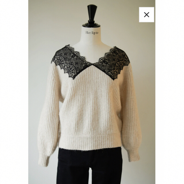 Her lip to(ハーリップトゥ)のherlipto Wool-Blend Pullover レディースのトップス(ニット/セーター)の商品写真