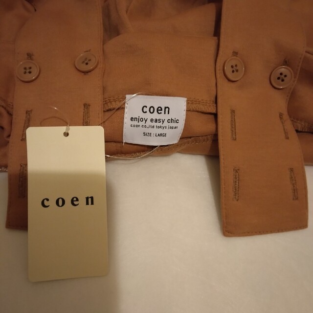 coen(コーエン)のcoen　ポンチ　サロペット　 L レディースのパンツ(サロペット/オーバーオール)の商品写真