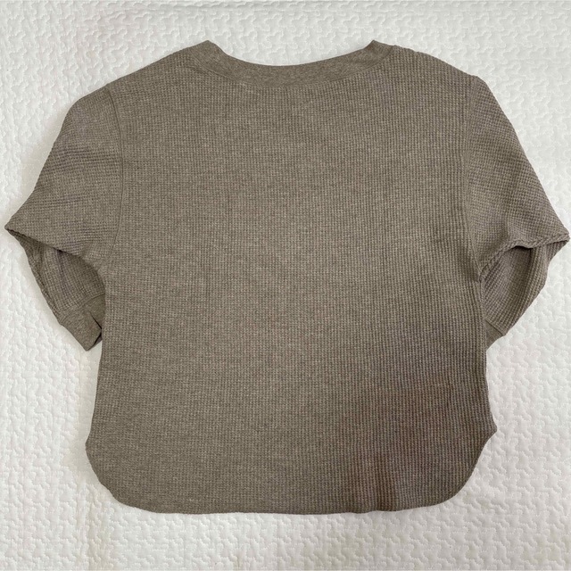 UNIQLO(ユニクロ)のUNIQLO ワッフルクルーネックT(7分袖) レディースのトップス(Tシャツ(長袖/七分))の商品写真