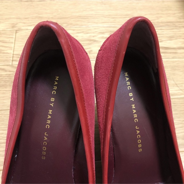 MARC BY MARC JACOBS(マークバイマークジェイコブス)の【美品】マークバイマークジェイコブス ウェッジソールパンプス　ワインレッド　赤 レディースの靴/シューズ(ハイヒール/パンプス)の商品写真