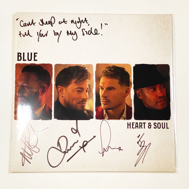 直筆サイン入りGoldレコード Blue Heart & Soul ブルー LP 売上実績NO