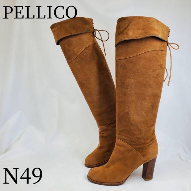 PELLICO - ペリーコ PELLICO 36.5 キャメル ニーハイブーツ 2way ...