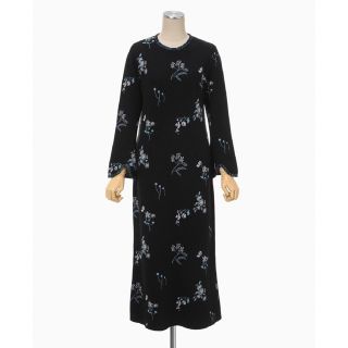 マメ(mame)の新品mame Floral Jacquard Knitted Dress(ロングワンピース/マキシワンピース)