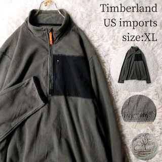 ティンバーランド(Timberland)の一点物US輸入★Timberland ハーフジップフリース レトロX XLサイズ(ブルゾン)