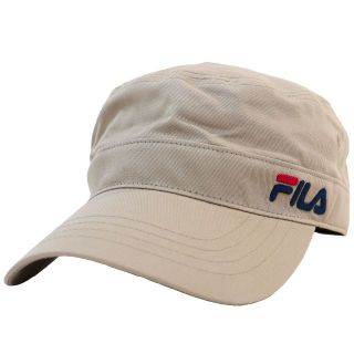 フィラ(FILA)のFILA フィラ ワークキャップ ロゴ コットン洗濯機洗い可能 ★ベージュ新品(キャップ)