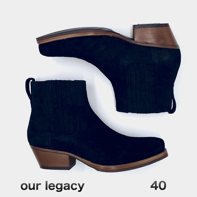 靴/シューズOUR LEGACY  CUBAN BOOT キューバンヒール ブーツ 40