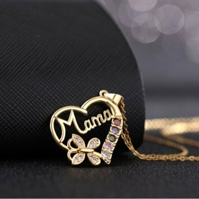 新品 ブロンズ銅 ネックレス ゴールド MAMA 出産祝いの通販 by