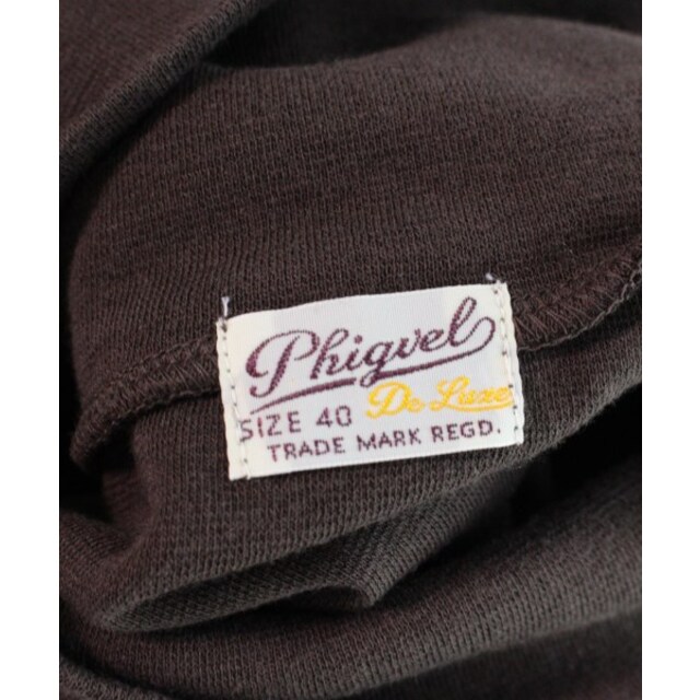 PHIGVEL(フィグベル)のPHIGVEL フィグベル Tシャツ・カットソー 3(L位) こげ茶 【古着】【中古】 メンズのトップス(Tシャツ/カットソー(半袖/袖なし))の商品写真