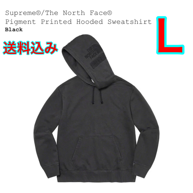 supreme the north face パーカー　黒　L