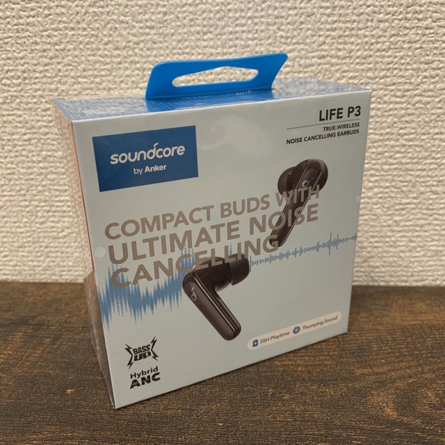 Anker(アンカー)の【新品未開封】Anker Soundcore Life P3 ブラック スマホ/家電/カメラのオーディオ機器(ヘッドフォン/イヤフォン)の商品写真