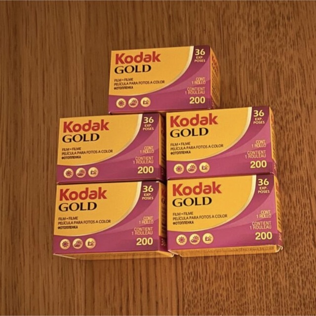 富士フイルム(フジフイルム)のkodak GOLD200 5本 スマホ/家電/カメラのカメラ(フィルムカメラ)の商品写真