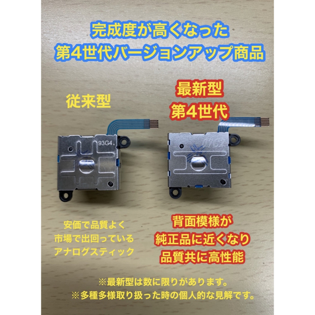 Nintendo Switch - SwitchジョイコンG78アナログスティック2個修理