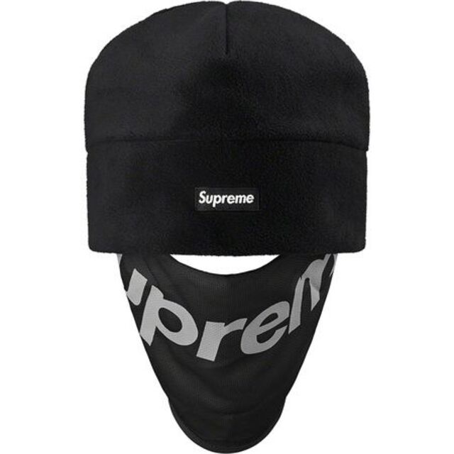 Supreme face mask camper cap polartec FW/19 in snow 