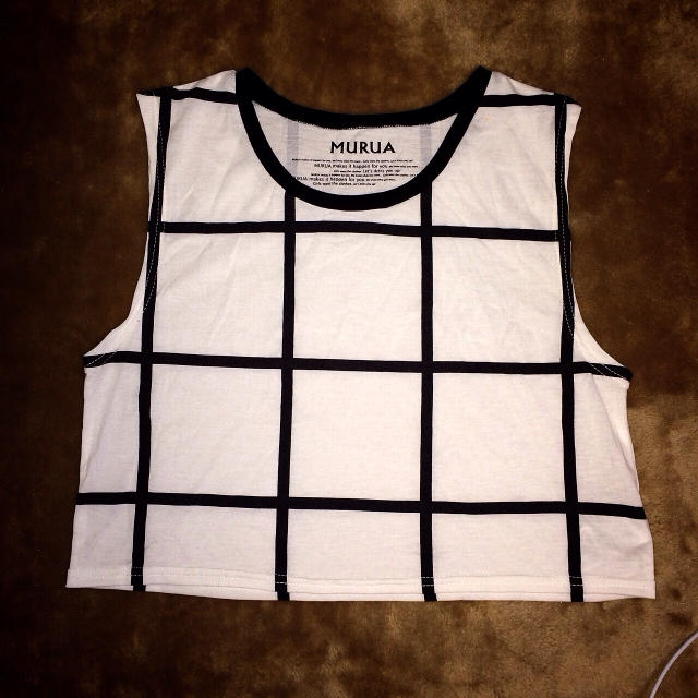 MURUA(ムルーア)のMURUAチェックトップス レディースのトップス(Tシャツ(半袖/袖なし))の商品写真