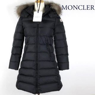 モンクレール(MONCLER)の美品 モンクレール ABELLE アベル ブラック ファー付(ダウンジャケット)