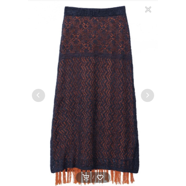 AMERI GEOMETRIC SHEER COLOR SKIRT