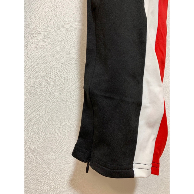 ジョガーパンツ　赤白ダブルライン　スキニースウェット　メンズレディース　黒XXL メンズのパンツ(その他)の商品写真