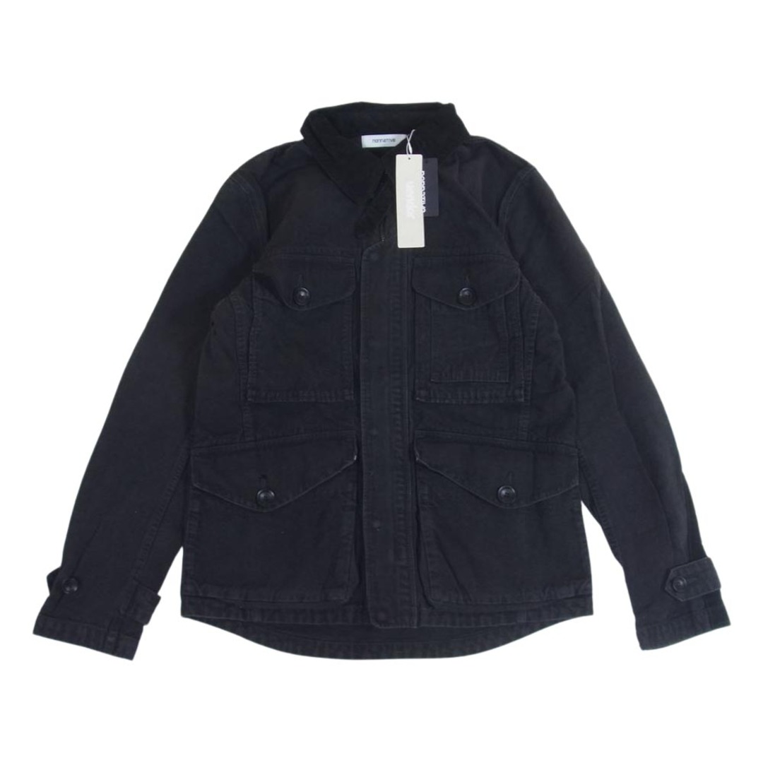 nonnative ノンネイティブ ジャケット NN-J2202 LUMBERER JACKET 襟コーデュロイ ランバー ジャケット ブラック系 1約50cm袖丈