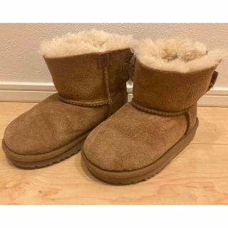 アグ(UGG)のugg リボン付きブーツ　16cm(ブーツ)