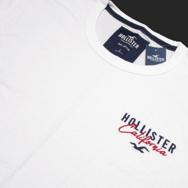 Hollister(ホリスター)の★新品★ホリスター★アップリケ長袖Tシャツ (White/L) メンズのトップス(Tシャツ/カットソー(七分/長袖))の商品写真