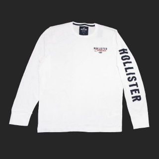 ホリスター(Hollister)の★新品★ホリスター★アップリケ長袖Tシャツ (White/L)(Tシャツ/カットソー(七分/長袖))