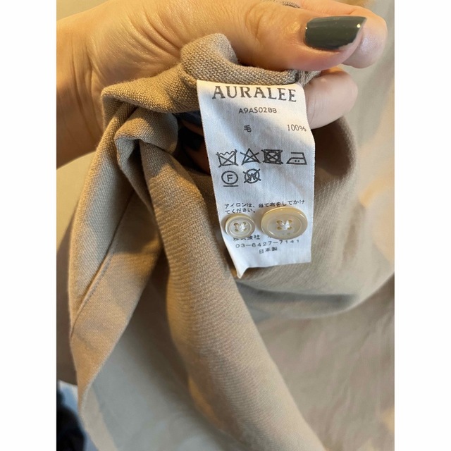 AURALEE(オーラリー)のHARD TWIST W BARATHEA SHIRTS size1 レディースのトップス(シャツ/ブラウス(長袖/七分))の商品写真