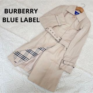 BURBERRY BLUE LABEL ベルト付トレンチコート ミドル丈 38