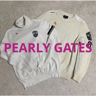 PEARLY GATES - 【美品】パーリーゲイツ　レディース　ツインセーター　サイズ1 M 2枚セット