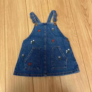 ザラキッズ(ZARA KIDS)のZARA BABYデニム ジャンパースカート (ワンピース)