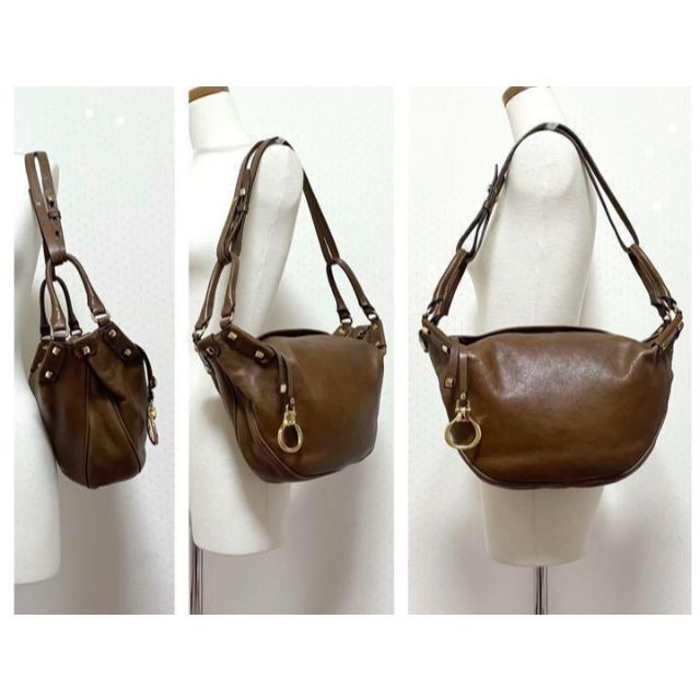 FRANCESCO BIASIA 2WAY 本革 レザー ショルダーバッグ | www