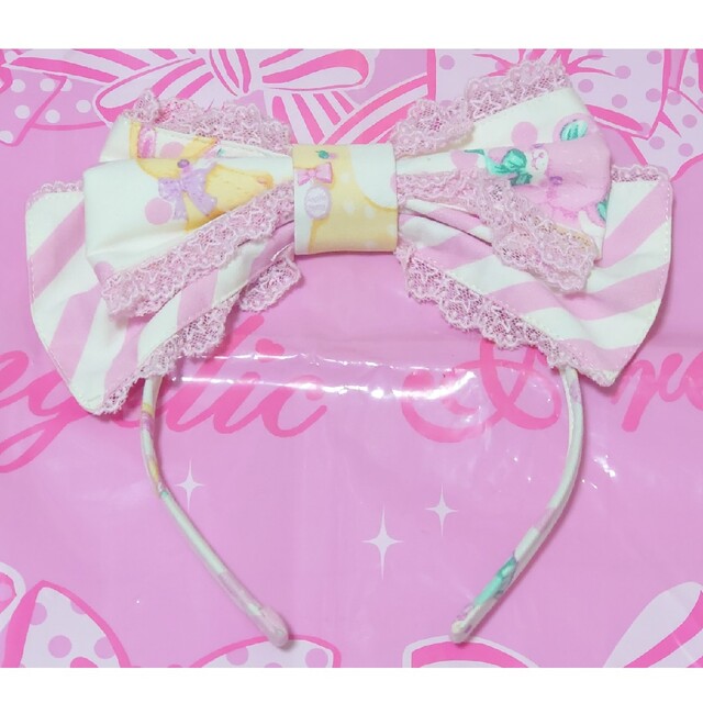 Angelic Pretty(アンジェリックプリティー)のangelic pretty toy fantasy シロ カチューシャセット レディースのワンピース(ひざ丈ワンピース)の商品写真