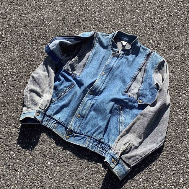 vintage 80's 90's ギミック デニムジャケット 2WAY Y2K 新しい