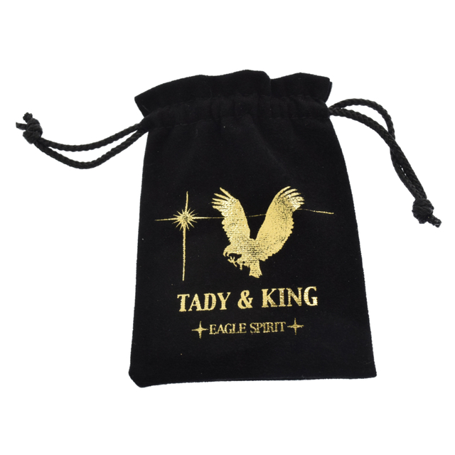 TADY & KING タディアンドキング 特大 金メタル付きフェザー ネックレス左向き GPインディアンメタル シルバーxゴールド 5