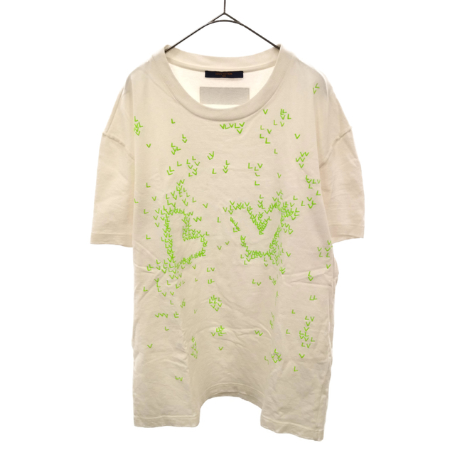 LOUIS VUITTON ルイヴィトン 22AW LVスプレッドエンブロイダリー半袖Tシャツ RM222M NPL HNY14X ホワイト570センチ肩幅