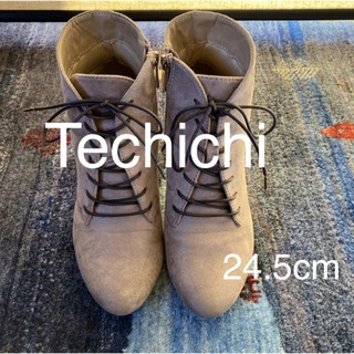 テチチ(Techichi)のTechichi テチチ テチチテラス 靴 ブーツ 編み上げブーツ ベージュ Ｌ(ブーツ)