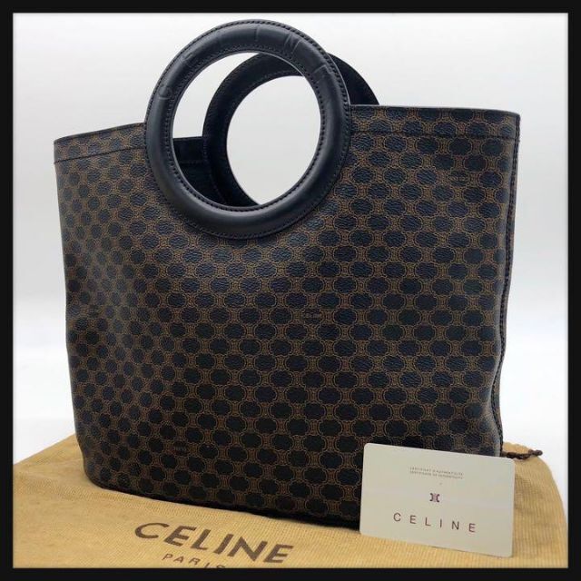 驚きの値段で - celine 【美品・鑑定済】CELINE サークルハンドル