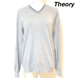 Theory セオリー ニット・セーター S 紫x白(ミックス)