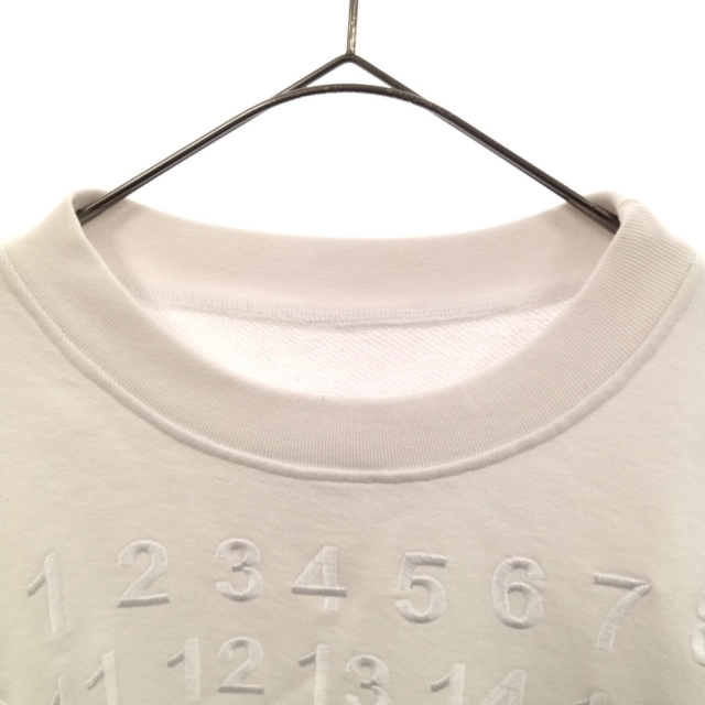 Maison Martin Margiela(マルタンマルジェラ)のMartin Margiela 10 マルタンマルジェラ 20SS 再構築 カレンダー ロゴ デコンストラクテッド スウェット トレーナー グレー/ホワイト S50GU0129 S25403 メンズのトップス(スウェット)の商品写真