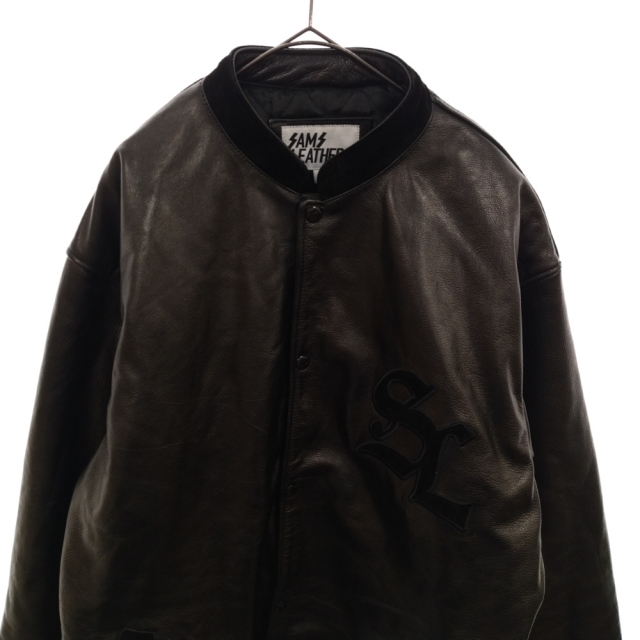 SAMS サムズ LEATHERS JACK JACKET ロゴ刺繍 レザージャケット