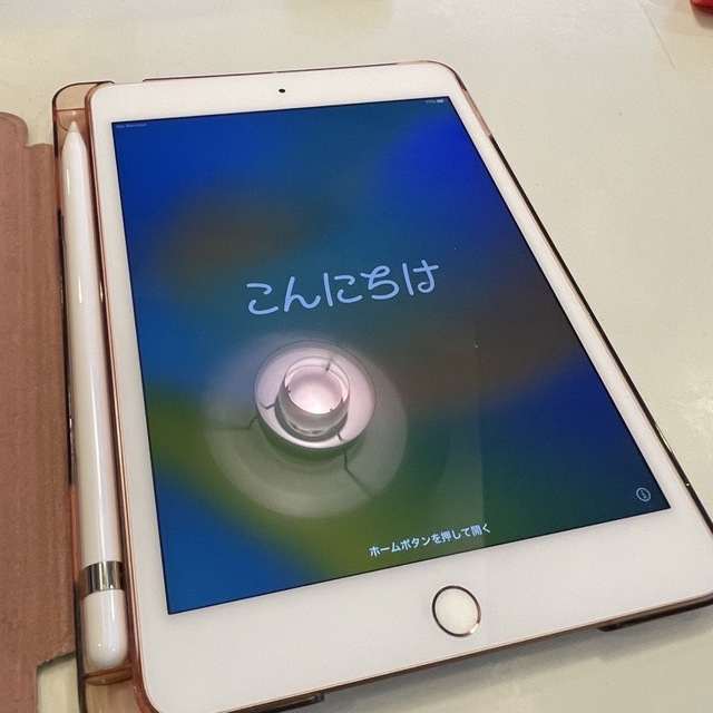 SIMフリー iPadmini5 64GB ゴールド Apple Pencil付