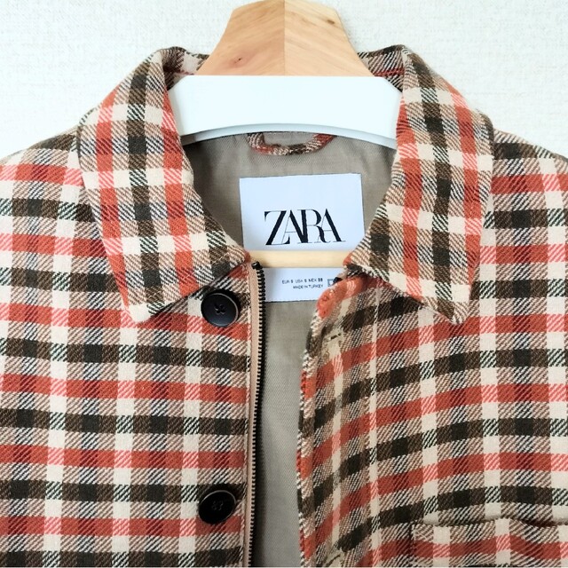 ZARA(ザラ)のチェックブルゾン　ZARA メンズのジャケット/アウター(ブルゾン)の商品写真