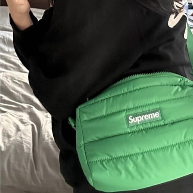 ひし型 Supreme Puffer Side Bag Green - 通販 - northwoodsbrewpub.com