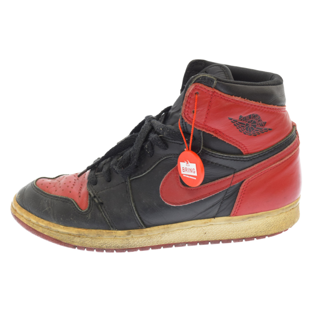 NIKE ナイキ 94年 復刻 AIR JORDAN 1 HIGH BRED エアジョーダン1ブレッドハイカットスニーカー ブレッド ブラック/レッド130207-061 US8