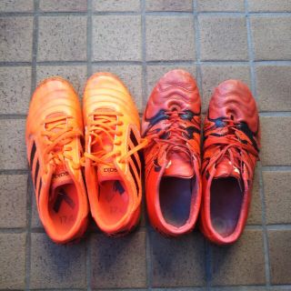 アディダス(adidas)のアディダス  サッカースパイク&フットサルシューズ セット27.5cm 中古(シューズ)