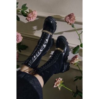Her lip to - Crystal Lace-Up Ankle Boots herliptoの通販 by moco's